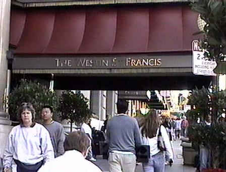 Entrance to the Westin St. Francis Hotel