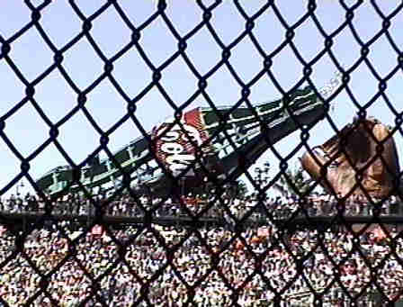 Looking through the fence at SBC Park