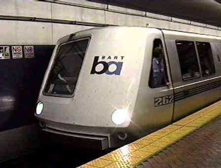 BART front end of train