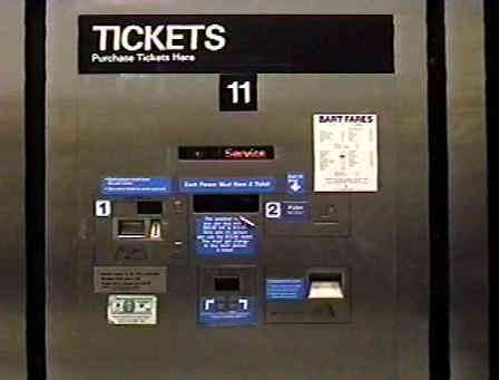 BART ticket machine