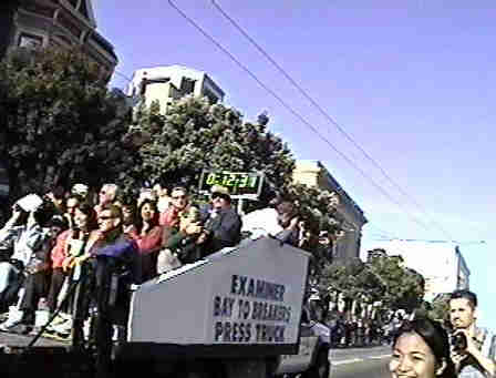 Bay to Breakers Race Press truck.