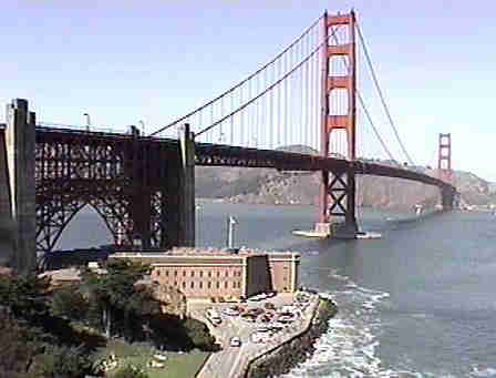 Below Golden Gate 
Bridge