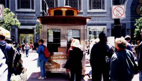 Cable Car ticket booth.
