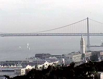 Coit Tower looking south toward Ferry Building.