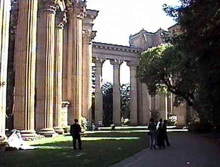 Court yard at the Palace of Fine Arts