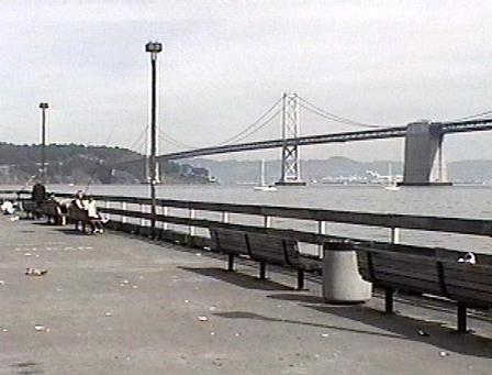 Looking at the Bay Bridge and Yerba Buena Island