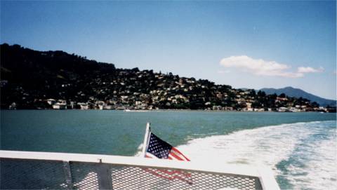 Sausalito from ferry boat