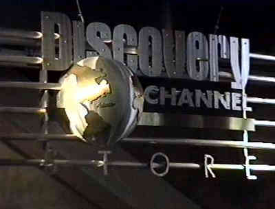 Sign for the Discovery Channel Store.