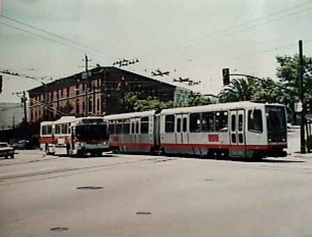 Electric bus and electric street car