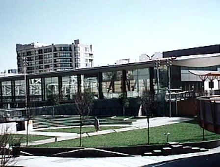 Outside the Yerba Buena Ice Rink.